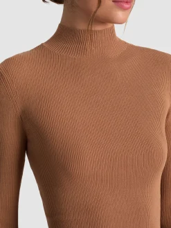 Alice and Olivia CROP TOPS*ROBERTA RIBBED TURTLENECK
