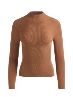 Alice and Olivia CROP TOPS*ROBERTA RIBBED TURTLENECK