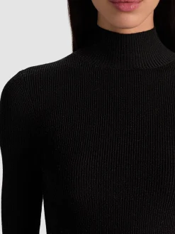 Alice and Olivia CROP TOPS*ROBERTA RIBBED TURTLENECK