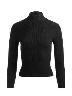 Alice and Olivia CROP TOPS*ROBERTA RIBBED TURTLENECK