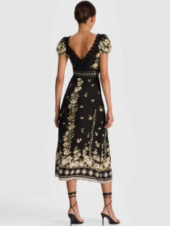 Alice and Olivia MIDI*ROSE MIDI DRESS