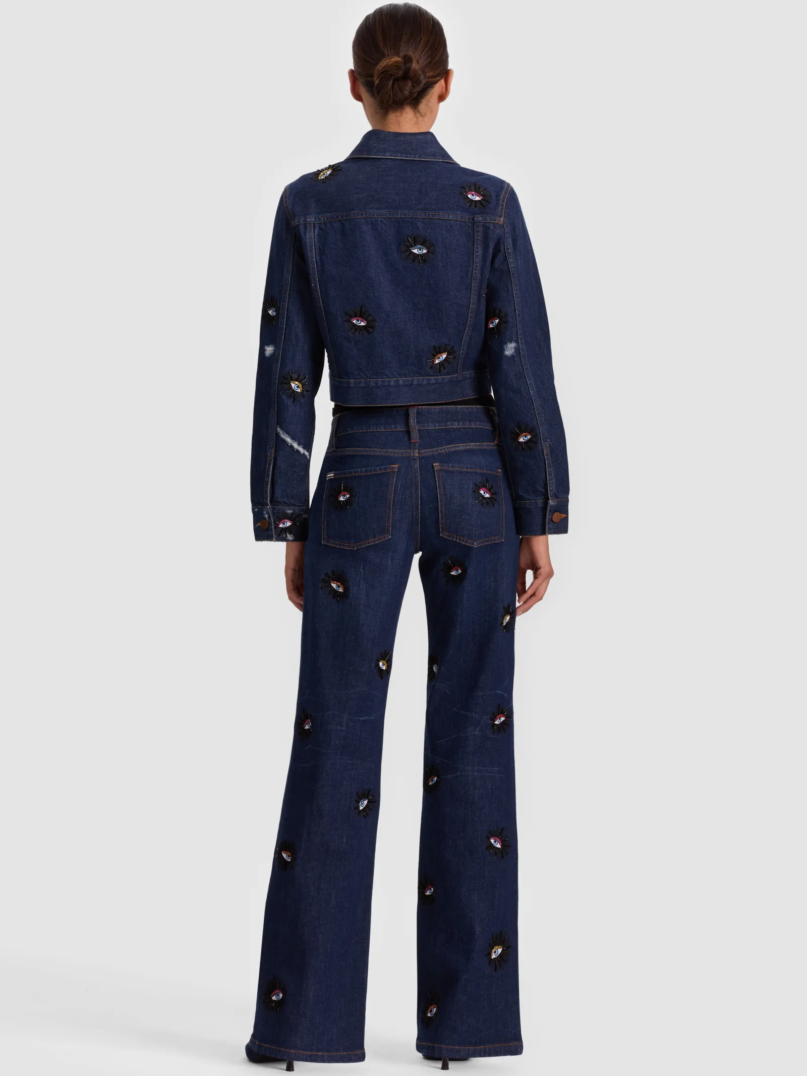 Alice and Olivia JEANS*ROXIE EMBELLISHED JEAN