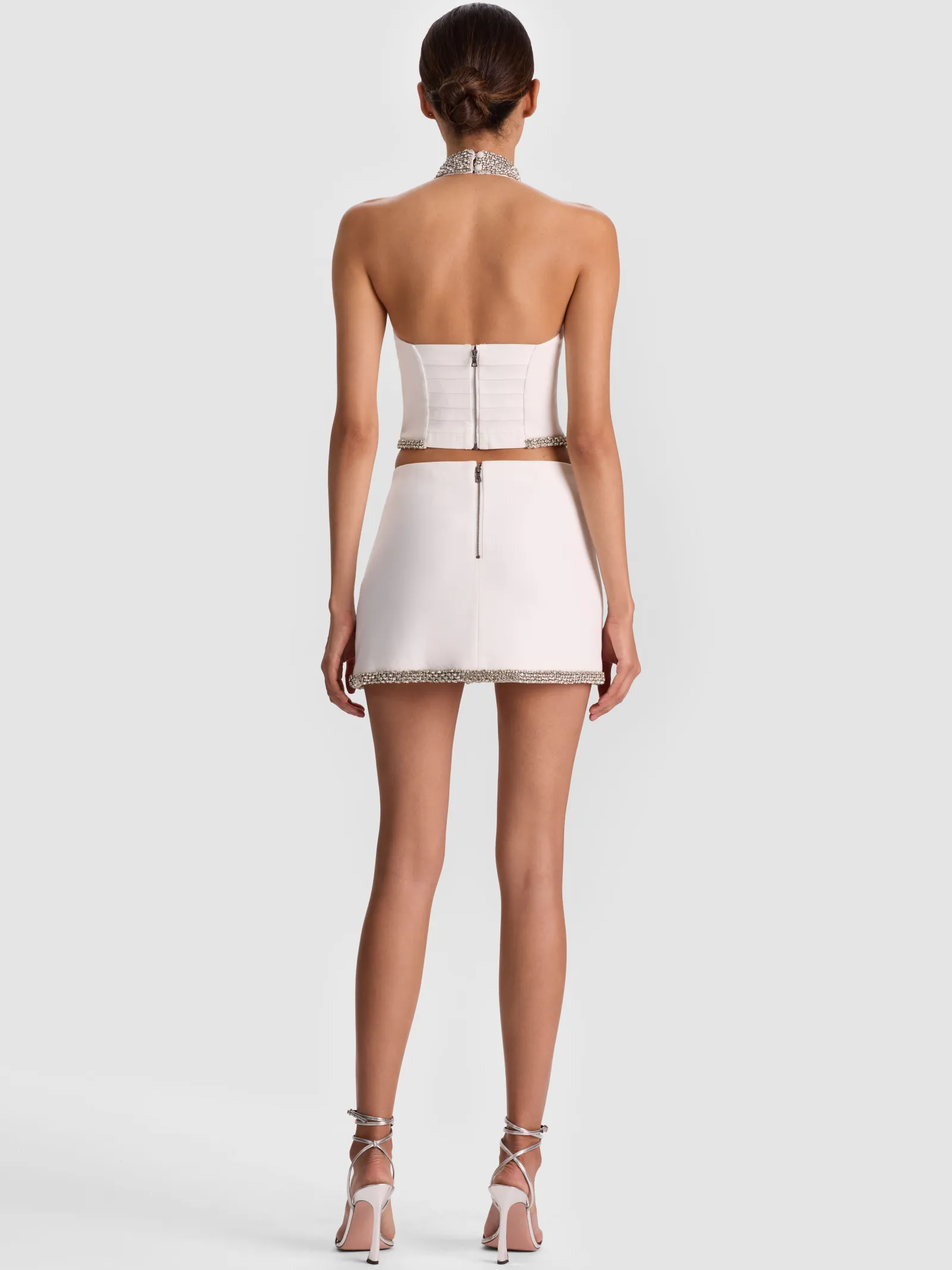 Alice and Olivia MINI*RUBI EMBELLISHED MINI SKIRT