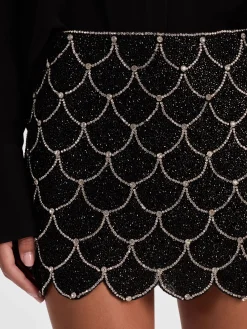 Alice and Olivia MINI*RUBI EMBELLISHED MINI SKIRT