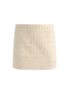 Alice and Olivia MINI*RUBI EMBELLISHED TWEED MINI SKIRT