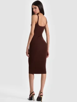 Alice and Olivia FRIENDS + FAMILY*SHANA RIBBED TANK DRESS