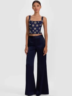 Alice and Olivia WIDE LEG*SHANE WIDE LEG PANT