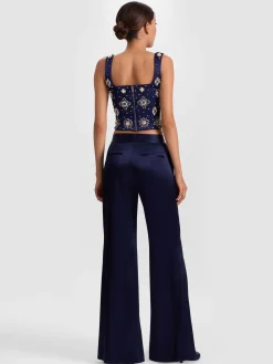 Alice and Olivia WIDE LEG*SHANE WIDE LEG PANT
