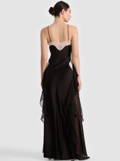 Alice and Olivia MAXI*SHELBA RUFFLED GOWN