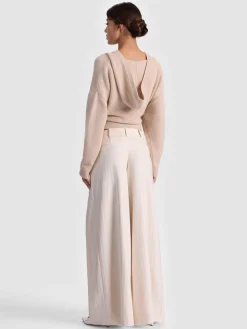 Alice and Olivia WIDE LEG*SIMON PLEATED TROUSER