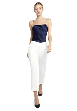 Alice and Olivia ANDREW PANT|JADE MESH BUTTON DOWN*STACEY SLIM TROUSER