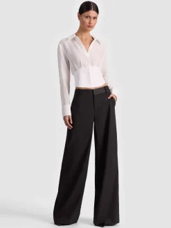 Alice and Olivia WIDE LEG*STU BAGGY PANT