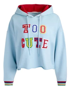 Alice and Olivia PULLOVERS*SUNNY CROPPED HOODIE