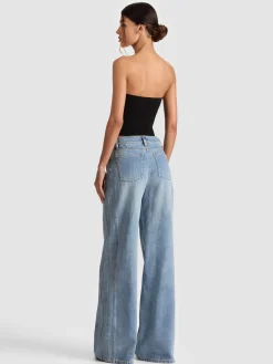 Alice and Olivia CROP TOPS*TASHA ZIP FRONT CORSET