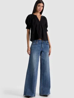 Alice and Olivia BLOUSES*THALIA BUTTON DOWN BLOUSE