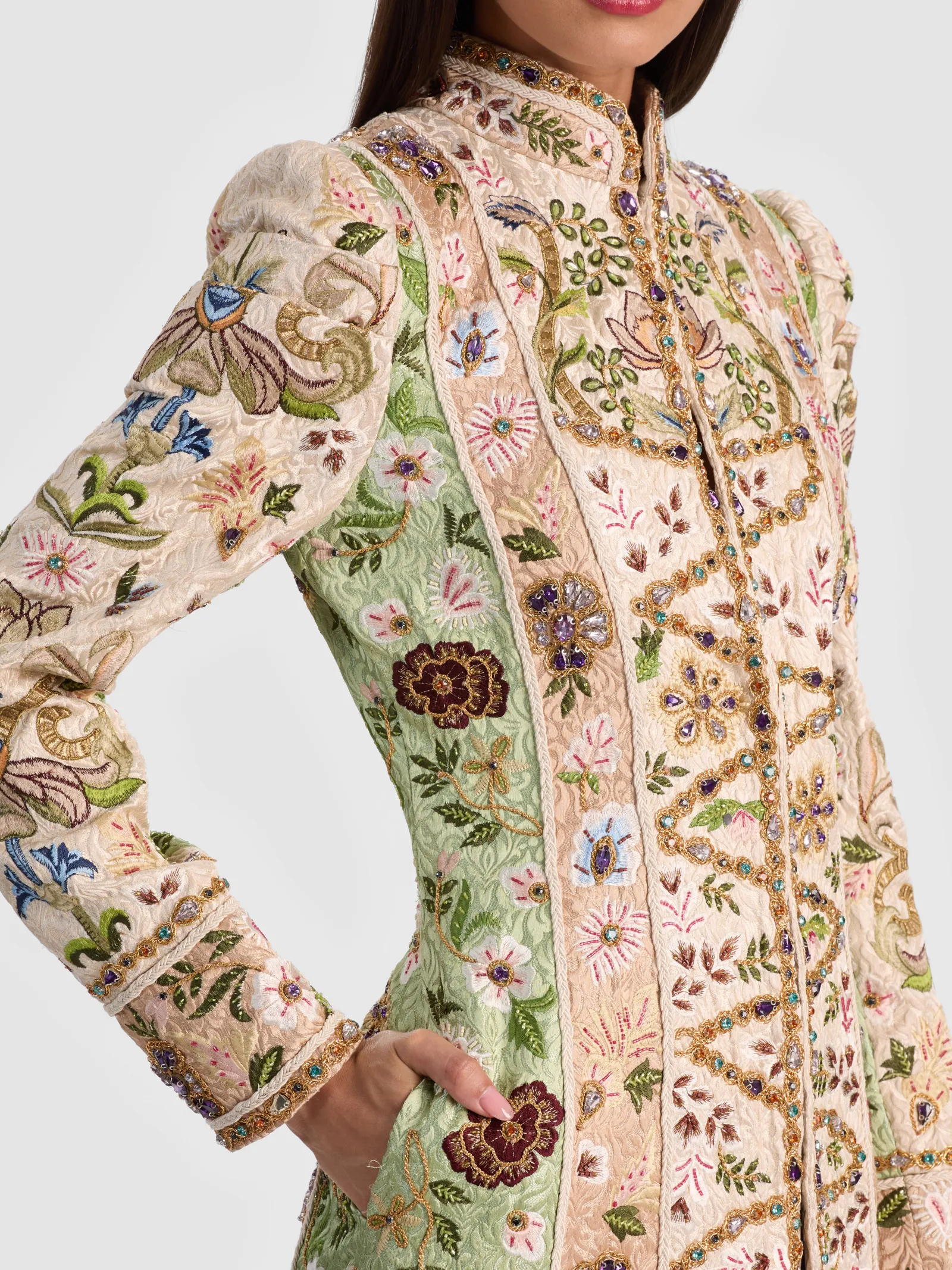 Alice and Olivia COATS*THOMAS EMBELLISHED COAT