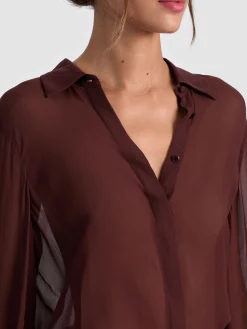 Alice and Olivia BLOUSES*TURNER BUTTON DOWN