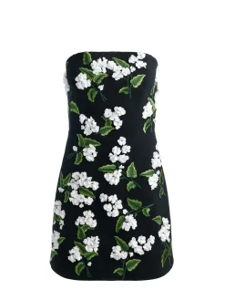 Alice and Olivia MINI*VELIA EMBELLISHED MINI GOWN