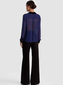 Alice and Olivia BLOUSES*WILLA COMBO BLOUSE