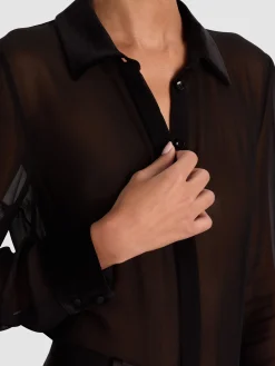 Alice and Olivia BLOUSES*WILLA COMBO BLOUSE