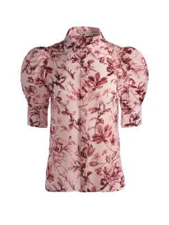 Alice and Olivia BLOUSES*WILLA PUFF SLEEVE BLOUSE
