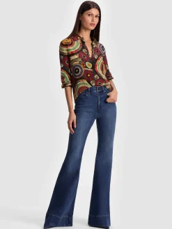 Alice and Olivia BLOUSES*WILLA SILK BLOUSE