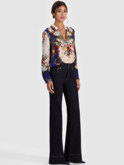 Alice and Olivia BLOUSES*WILLA SILK BLOUSE