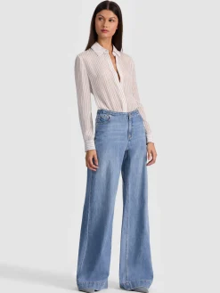 Alice and Olivia BODYSUITS*WILLA SILK BODYSUIT