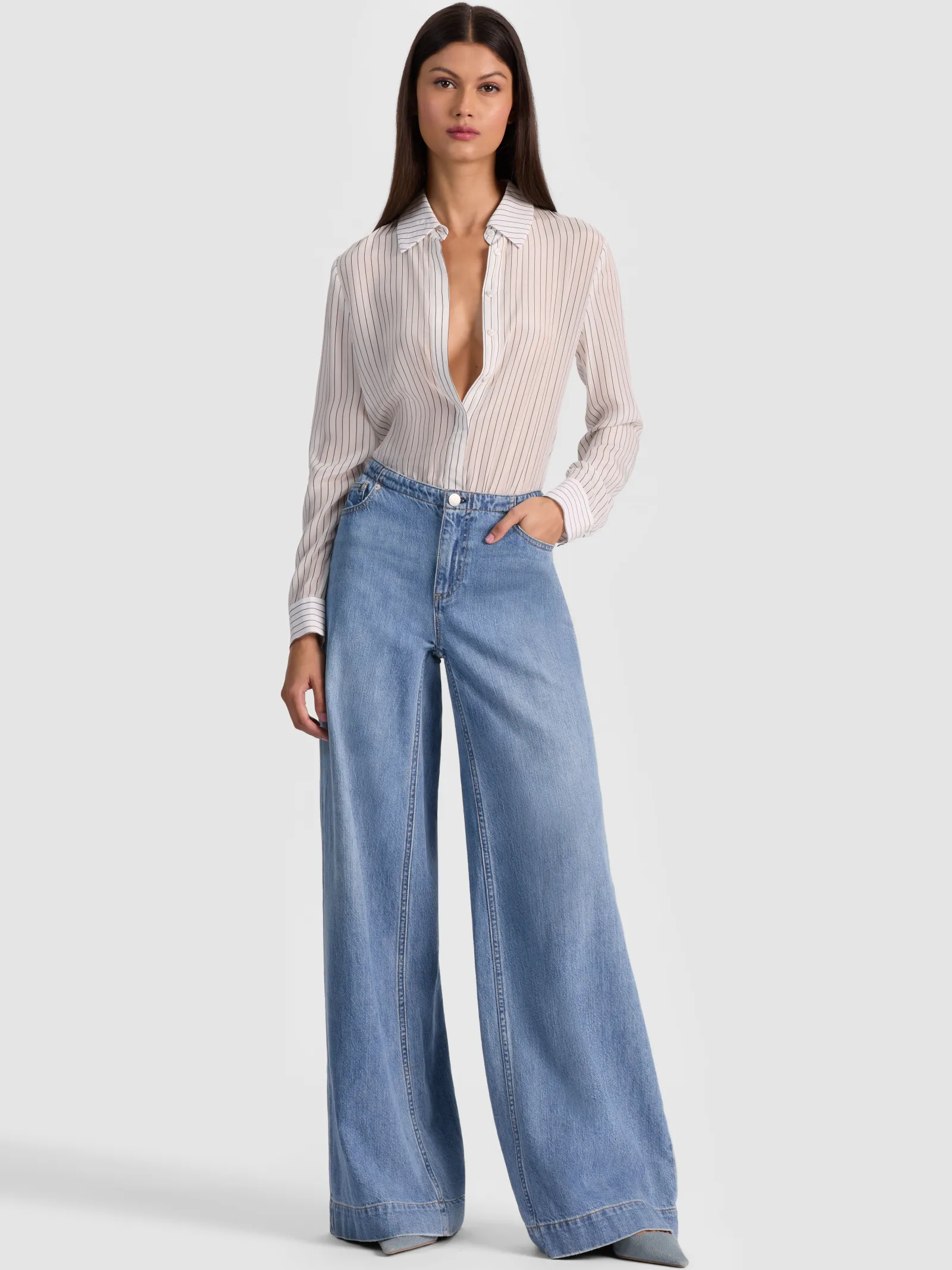 Alice and Olivia BODYSUITS*WILLA SILK BODYSUIT
