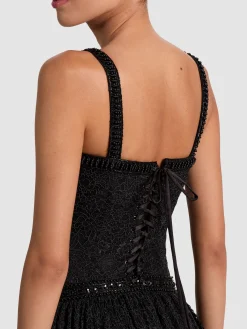 Alice and Olivia MAXI*ZENA LACE MAXI DRESS