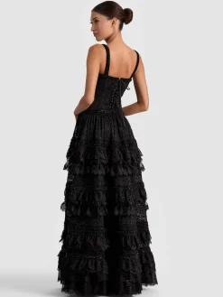 Alice and Olivia MAXI*ZENA LACE MAXI DRESS